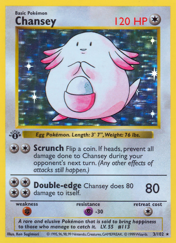 Chansey (Holo) — Base Set