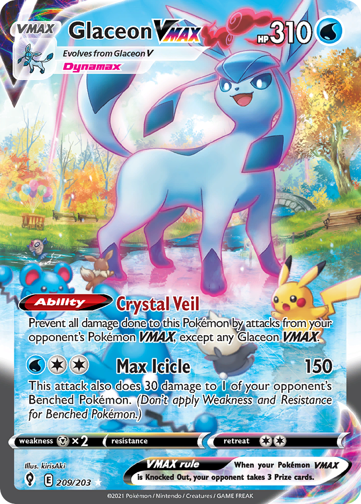 Glaceon VMAX (Alt Art) — Evolving Skies