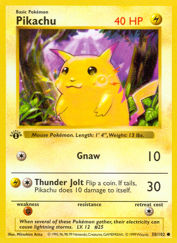 Pikachu — Base Set