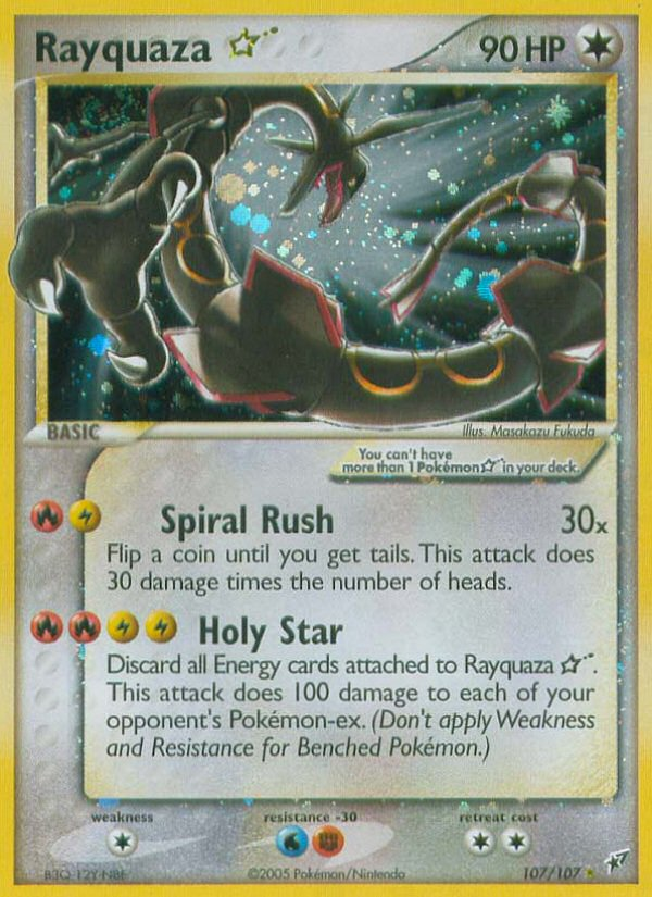 Rayquaza Gold Star — EX Deoxys