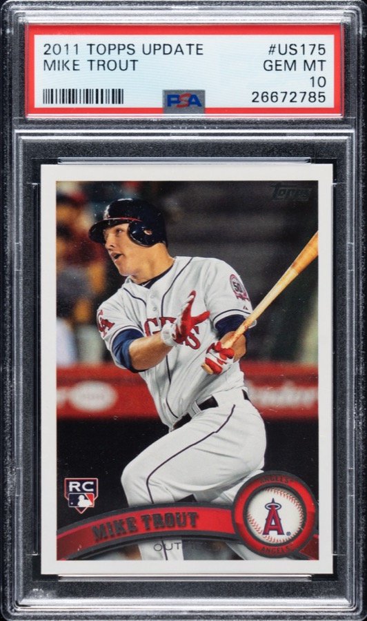 Mike Trout RC — 2011 Topps Update